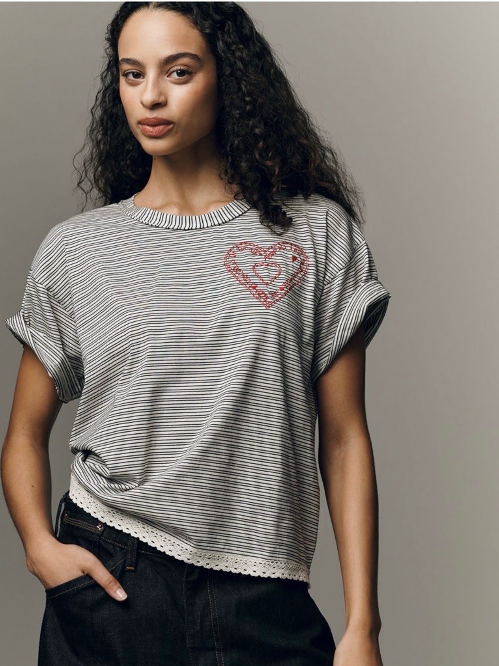 New Anthropologie Pilcro yours truly tee - Picture 3 of 4